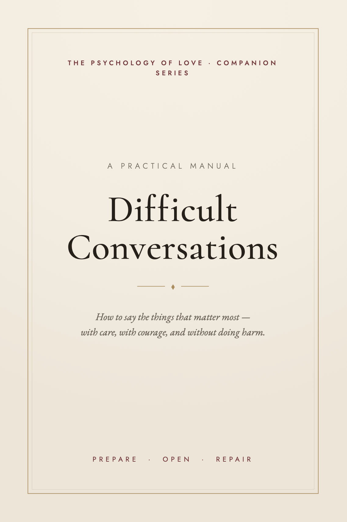 The Difficult Conversations Manual cover