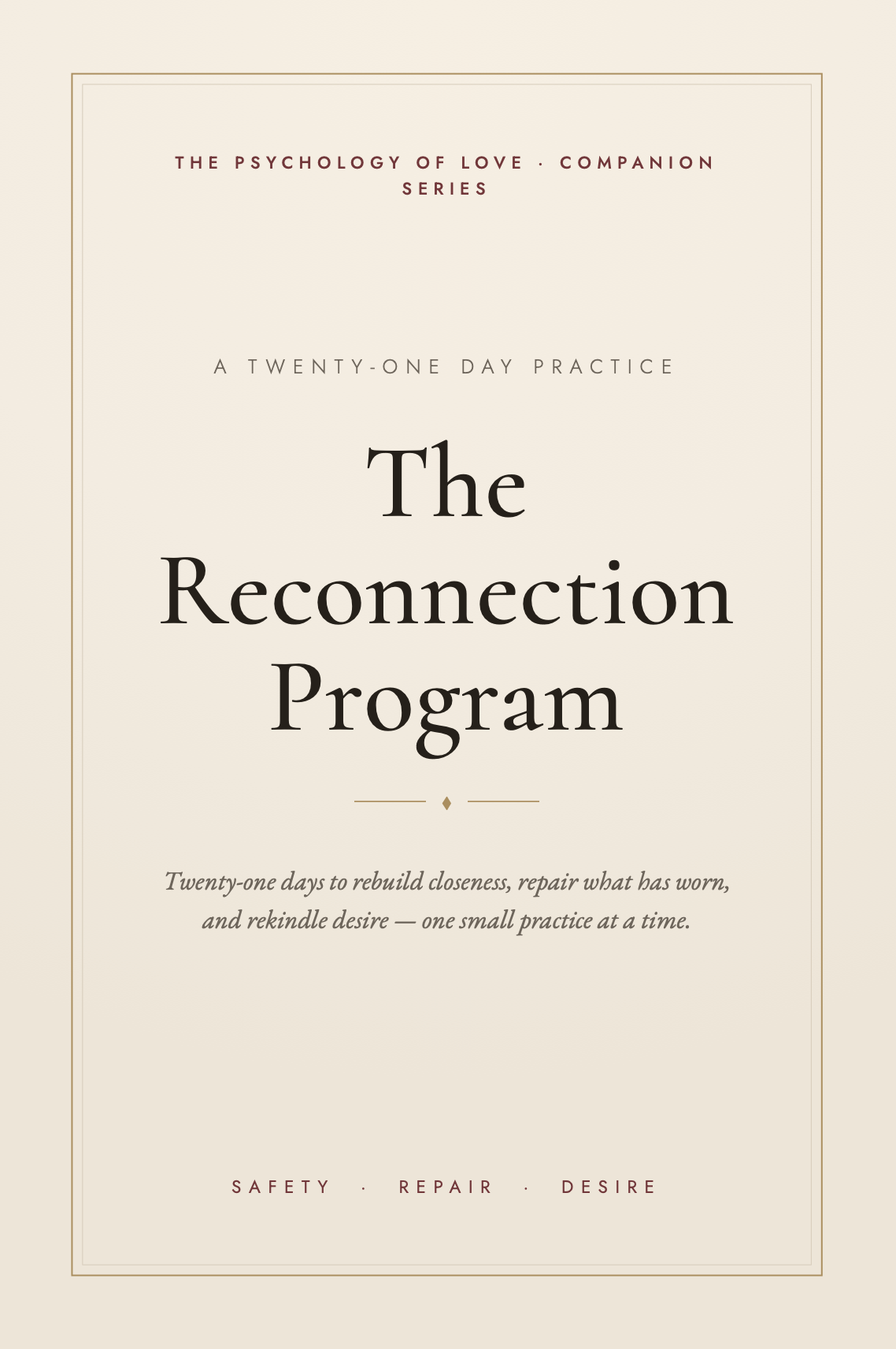 The 21-Day Reconnection Program cover